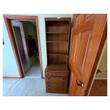 Colonial Revival Birch Bookcase on Chest
