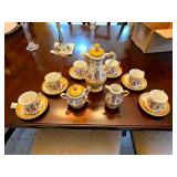 Old Paris Porcelain Chocolate Set 15pc Gilt