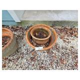Terracotta Grapevine Relief Planters Group