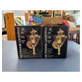 Artek 123P Brass Coach Lanterns Pair NOS