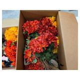 Fall Harvest Decor Lot Mums Scarecrows Mirror
