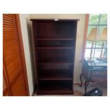 Mahogany Finish 5-Shelf Bookcase 72in