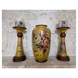 Raymond Waites Studio Floral Vase Candle Set