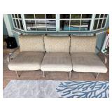 Cast Aluminum Neoclassical Patio Sofa