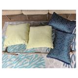 4 Contemporary Jacquard Throw Pillows