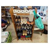 Wood 5-Tier Shoe Rack AK Sport Shoes Lot
