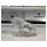 Lenox Lead Crystal Lion Figurine Paperweight