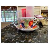Heirloom Bone China Breakfast Cup Fruit Decor