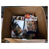 Books Magazines and Maxell VHS-C Tapes Lot