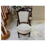 Renaissance Revival Walnut Parlor Chair 1870s