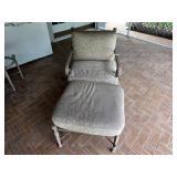 Cast Aluminum Patio Lounge Chair Ottoman