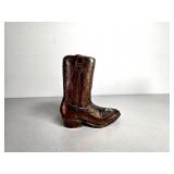 Bronze Cowboy Boot Figurine