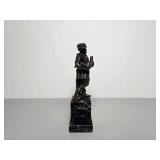 Lenz Bronze Goose Man Statuette