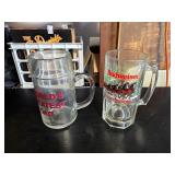 Anheuser-Busch Budweiser Glass Beer Mugs