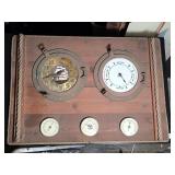 Nautical Weather Station Wood Wall Panel