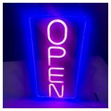 Vertical LED Neon Open Sign