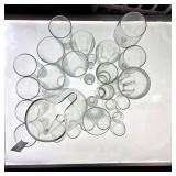 Collection of Assorted Clear Glassware