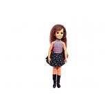 Vintage Brunette Fashion Doll in Outfit