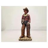 Resin Cowboy Figurine with Lasso