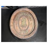 Whitbread Ale Est. 1742 Wooden Barrel Head Sign