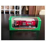 1999 Hess Miniature Toy Fire Truck in Box