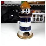 Ceramic Lighthouse Candle Holder