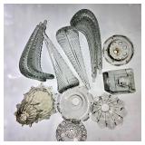 Assorted Vintage Glass Chandelier Parts