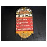 George Nathan Wooden Sign with Hooks