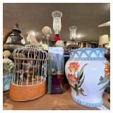 Assorted Tabletop Decor and Ceramic Planter