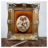 Bisque Porcelain Bas-Relief Plaque