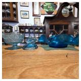 Vintage Blue Art Glass Collection