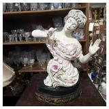 Porcelain Lace Woman Bust Figurine