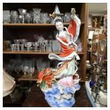 Chinese Porcelain Maiden Figurine