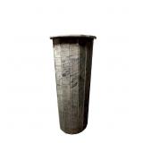 Fluted White Marble Pedestal
