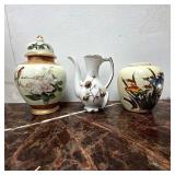 Grantcrest Hand Painted Japan Ceramic Vessels