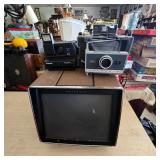 Vintage Polaroid Cameras & Monitor Lot