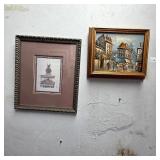 Framed Parisien Art incl. Bombay Company Print