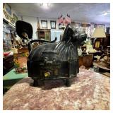 Cast Metal Lion Figural Box Made in India