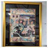 Framed Greek Motif Mosaic Wall Art