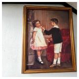 Her First Bouquet Framed Painting