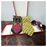 Vintage Silk Neckties and Designer Sunglasses