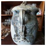 Studio Pottery Stoneware Lidded Jar