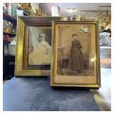Framed Antique Portrait Photographs