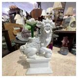 Vintage Italian Ceramic Foo Dog Sculpture