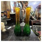 MCM Jeannette Glass Company Vases