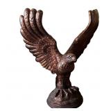 Large Painted Concrete Eagle Statue