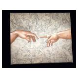W. Harris Creation of Adam Hand Painting