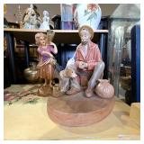 Painted Terracotta Figurine Group