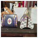 Porcelain Purse Trinket Boxes