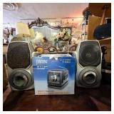 jWIN JV-TV1010 B/W TV Radio Box Speakers
